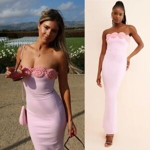 Elexiay Edo Maxi Dress - Pink
